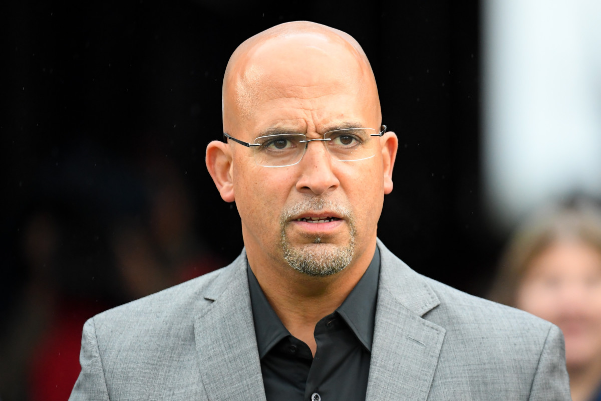 Penn State coach James Franklin during his pregame walk through Beaver Stadium on Saturday as the Lions readied to play Illinois. (Rich Barnes/USA Today Sports)